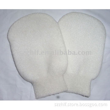 single color exfoliating bath glove